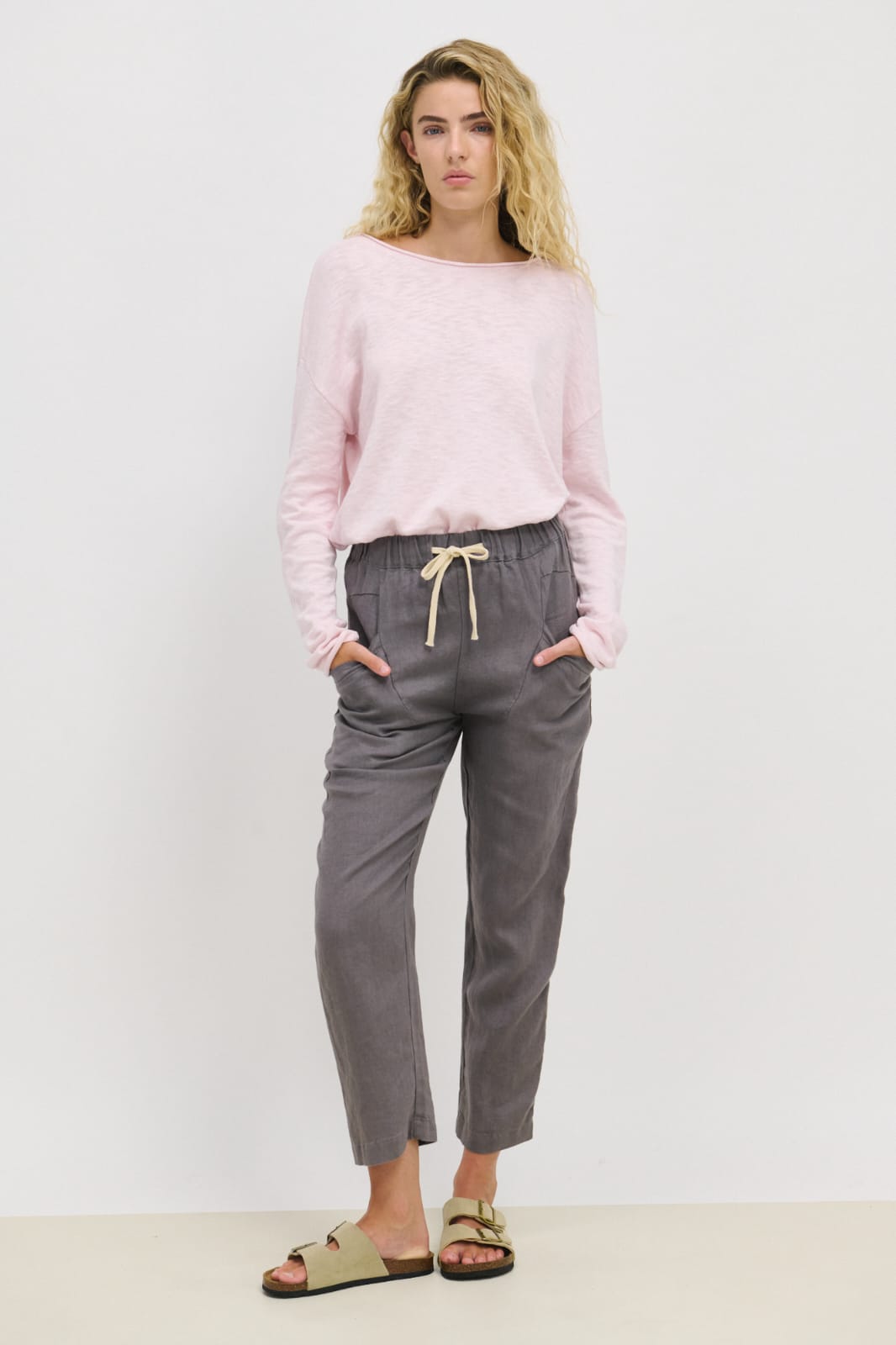 Linen Grey Pants