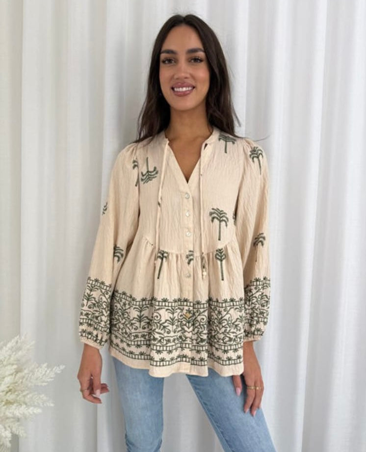 Botanical Green Shirt