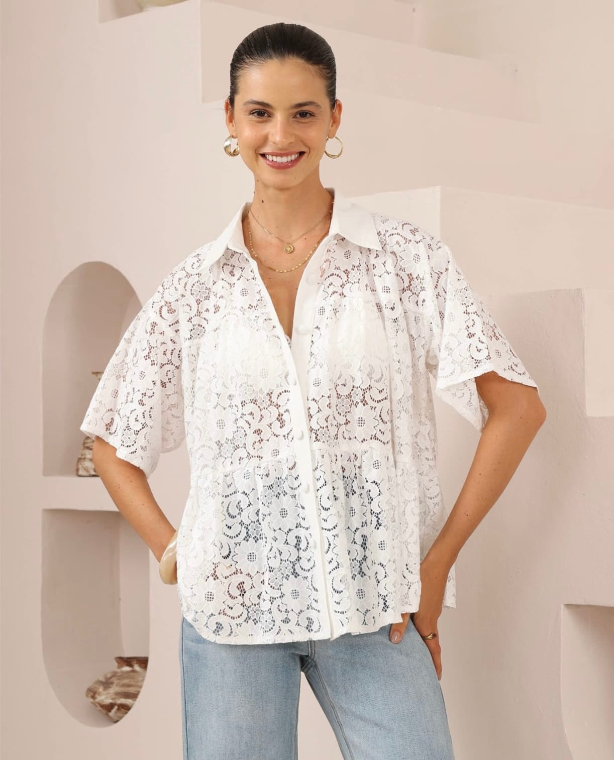 White Lace Top