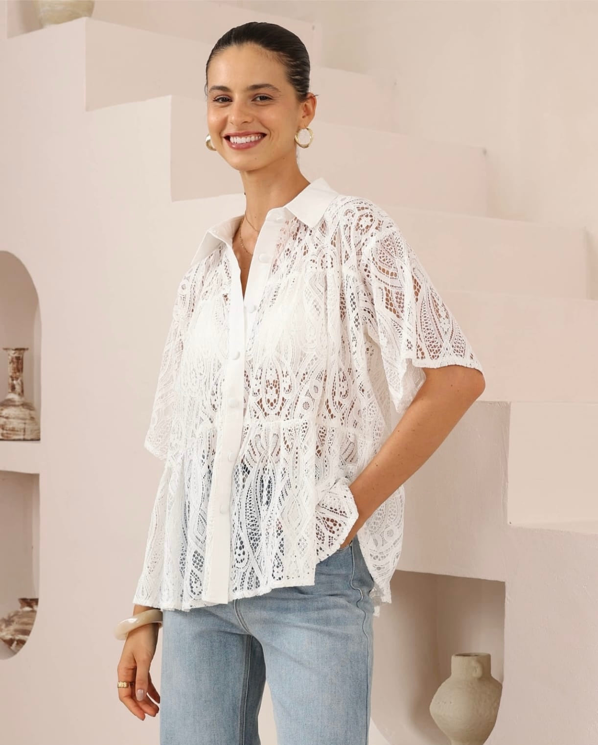 White Lace Top