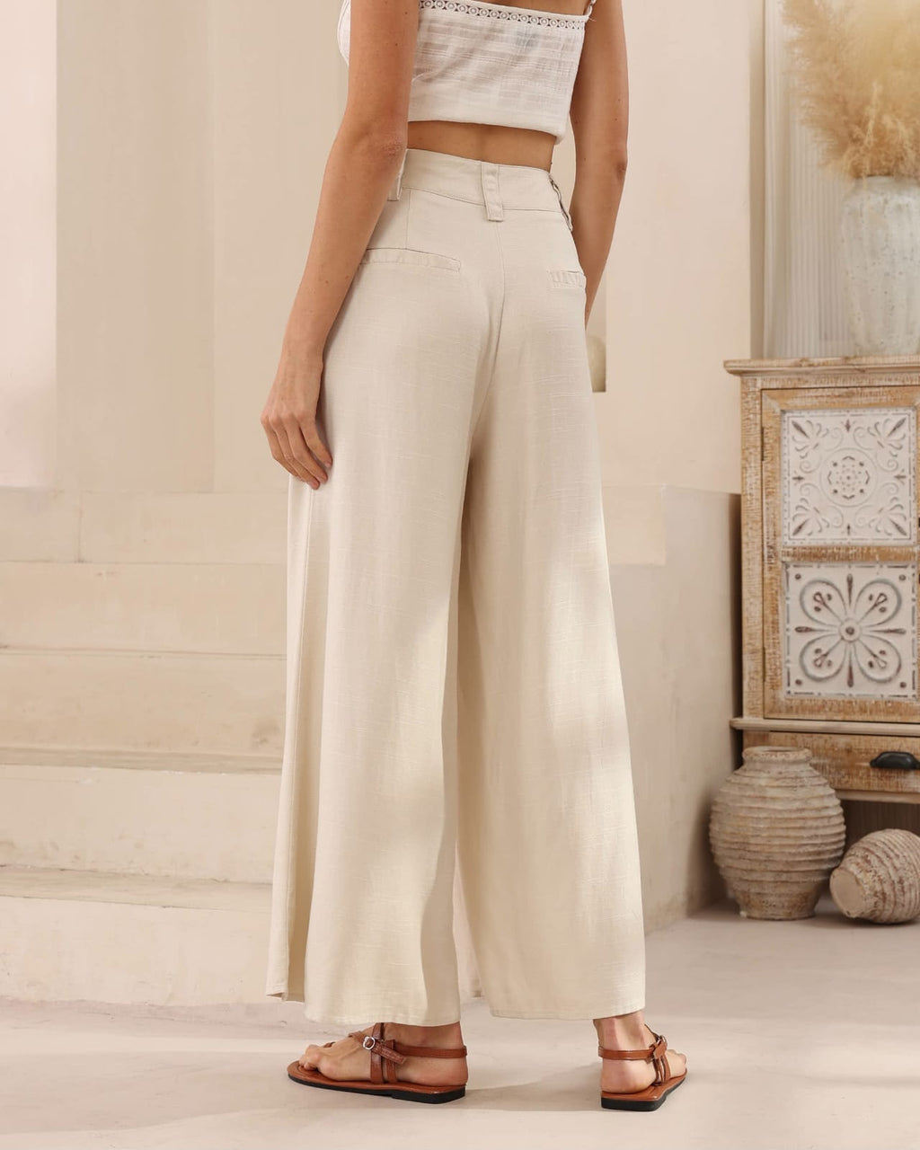 Oat Flowy Pant