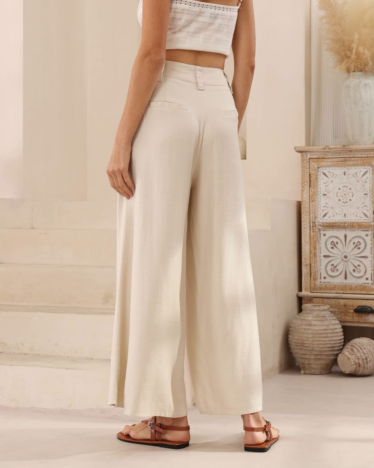 Oat Flowy Pant