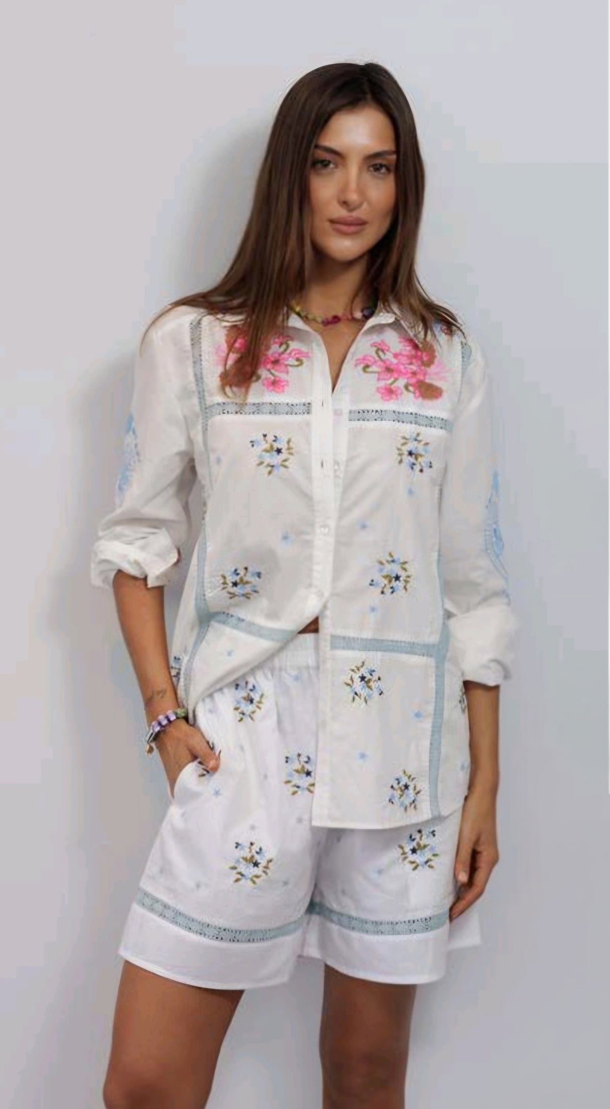 Pink Floral Shirt