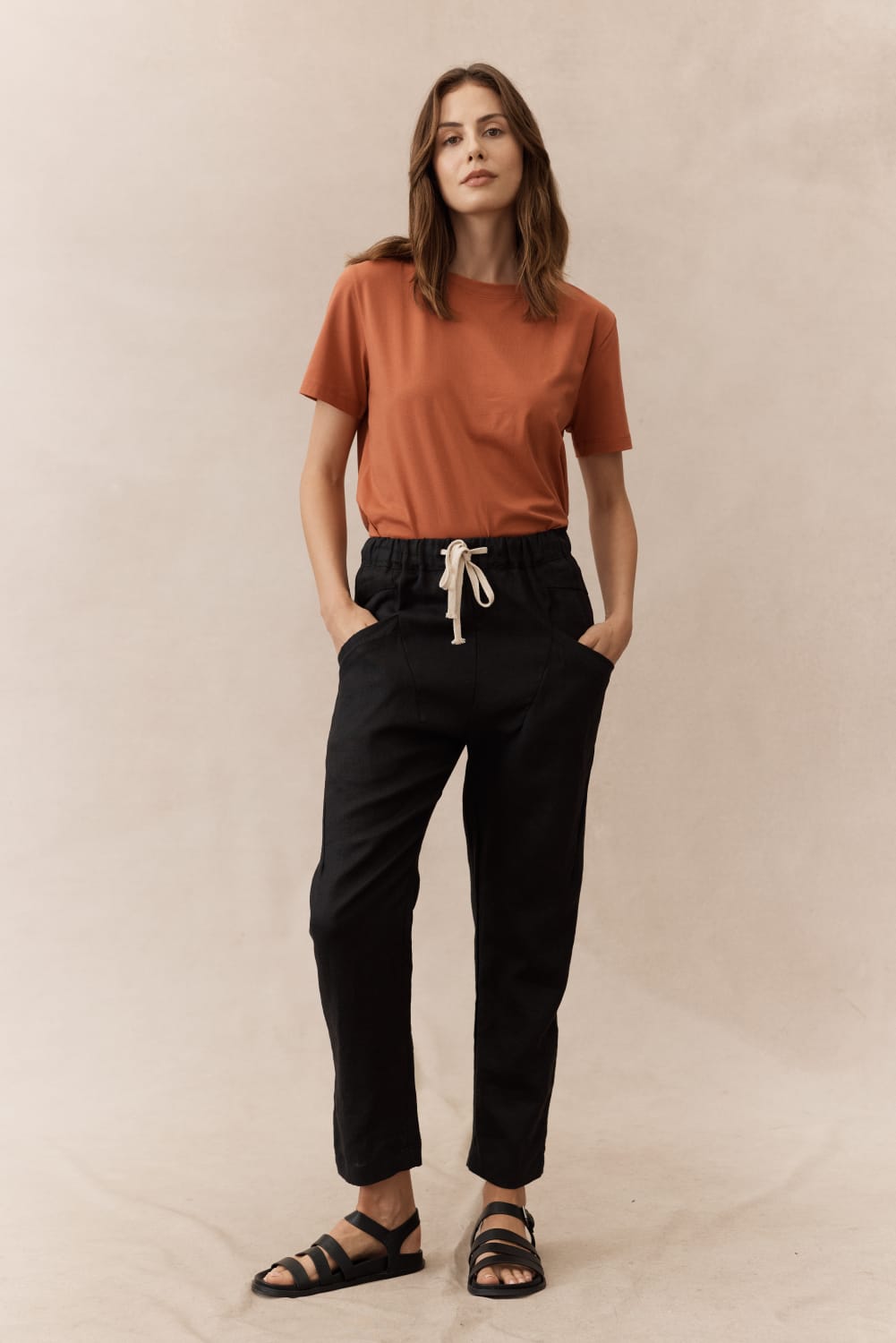 Black Linen Pants