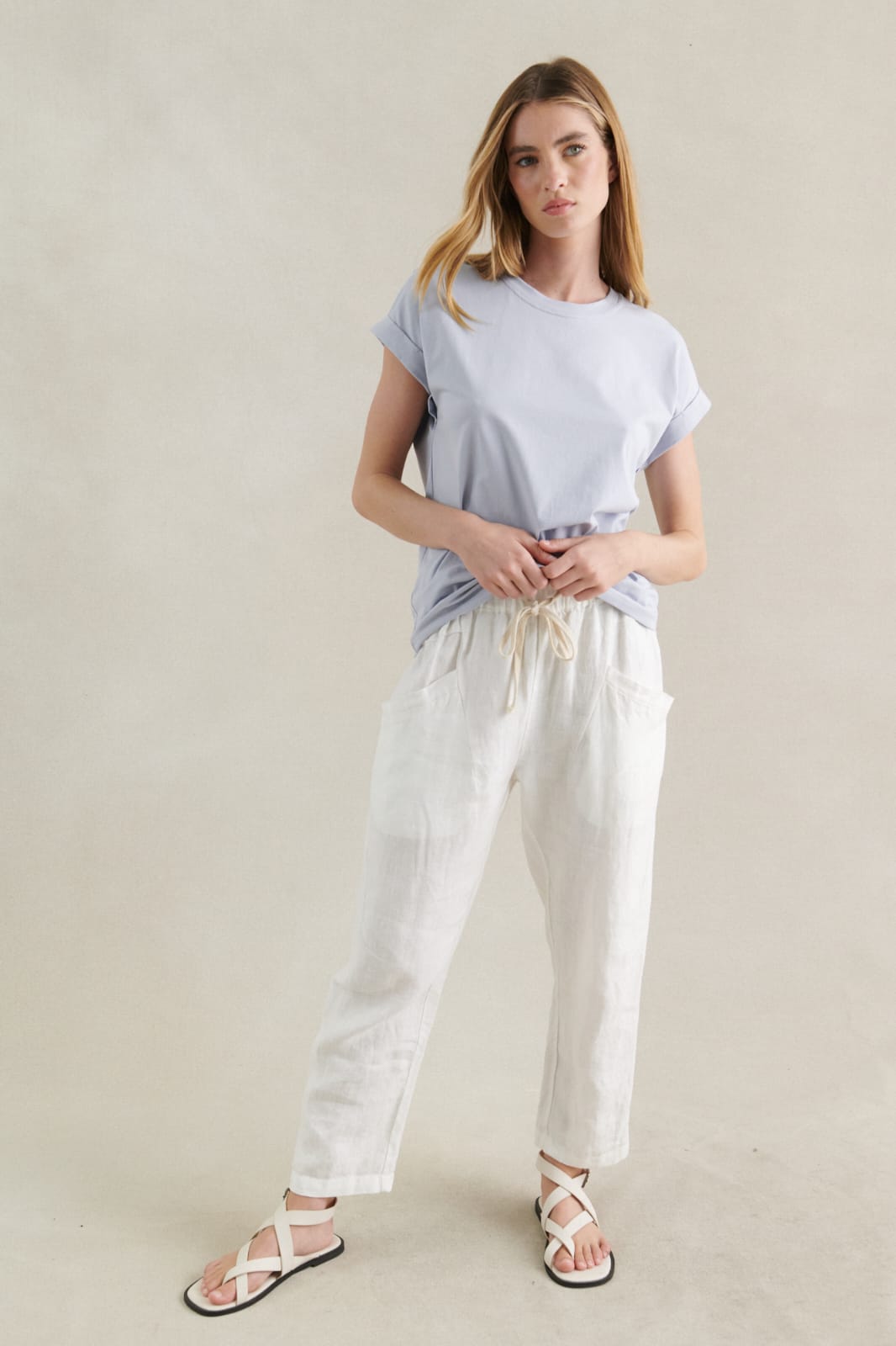 White Luxe Pants
