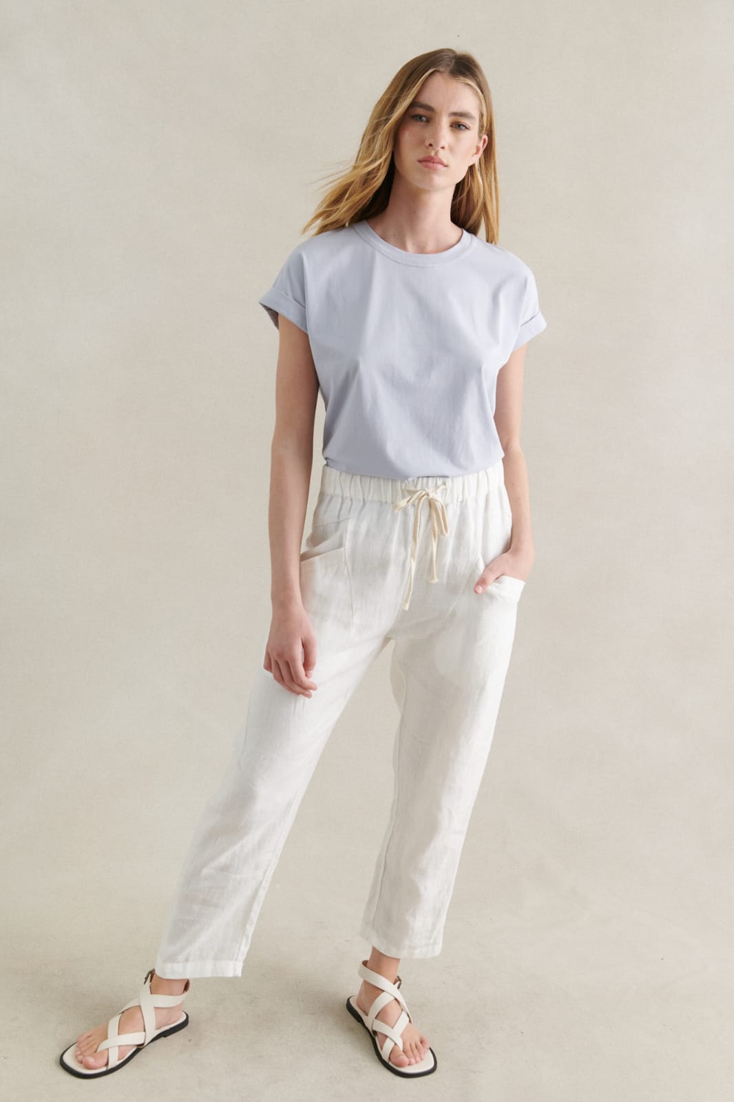 White Luxe Pants