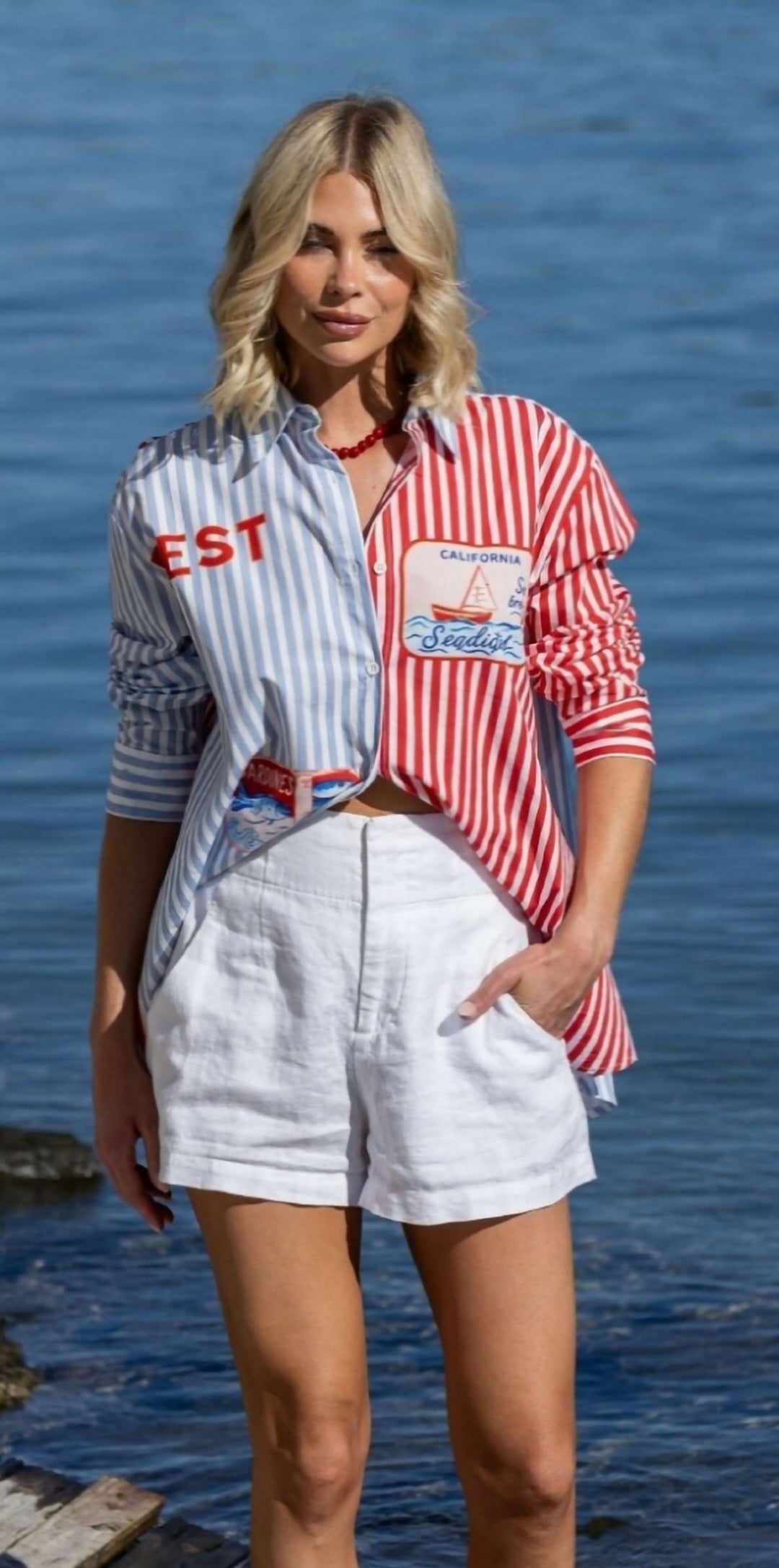 Long Slv Stripe Shirt