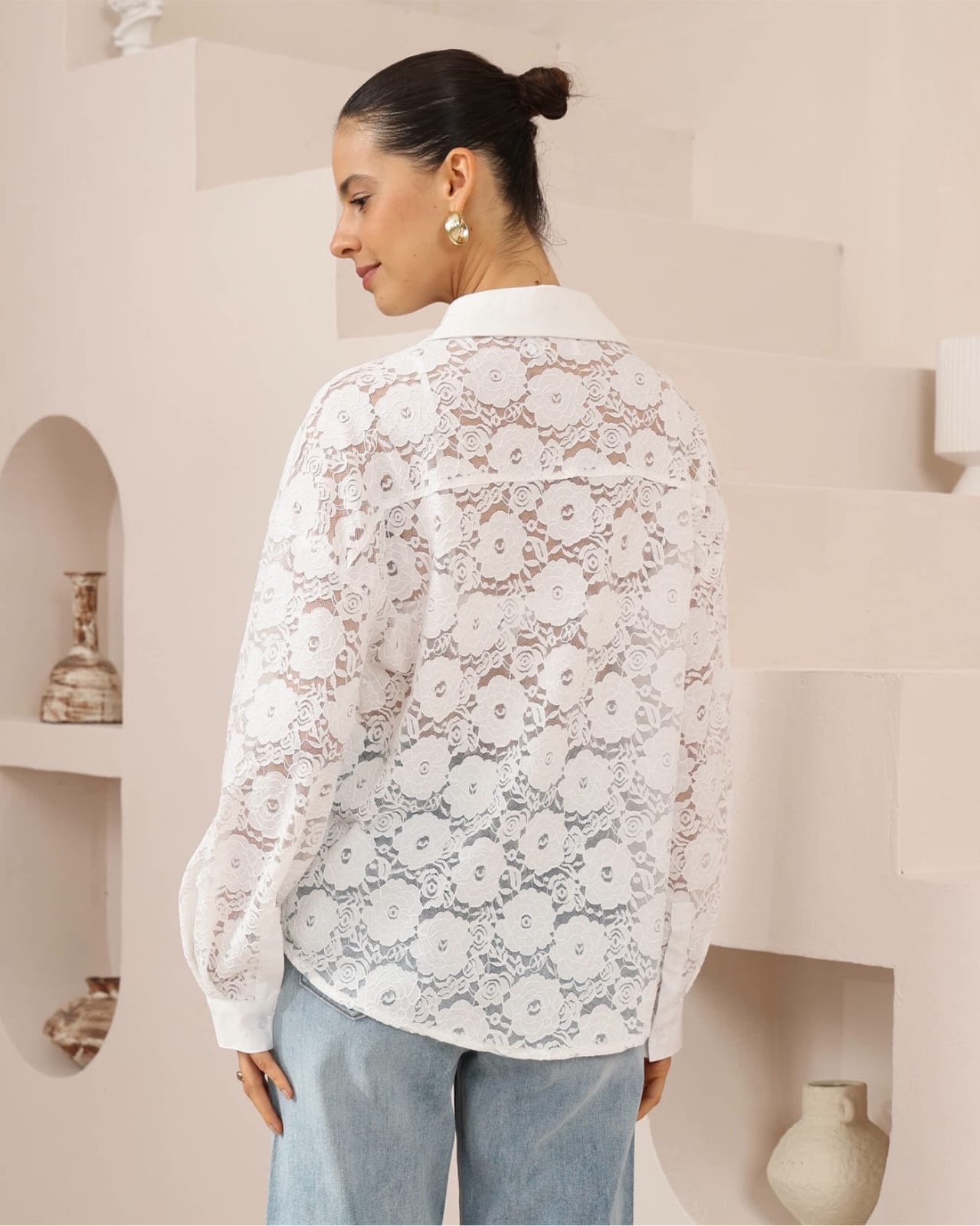Long Sleeve Lace Shirt